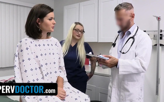Shy Hadley Haze turns into real slut during check-up in the doctor office