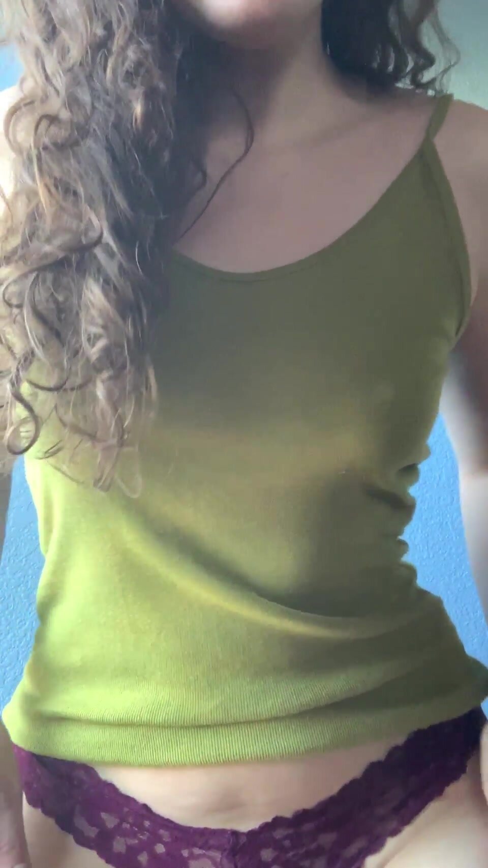 what's under my tank top and panties