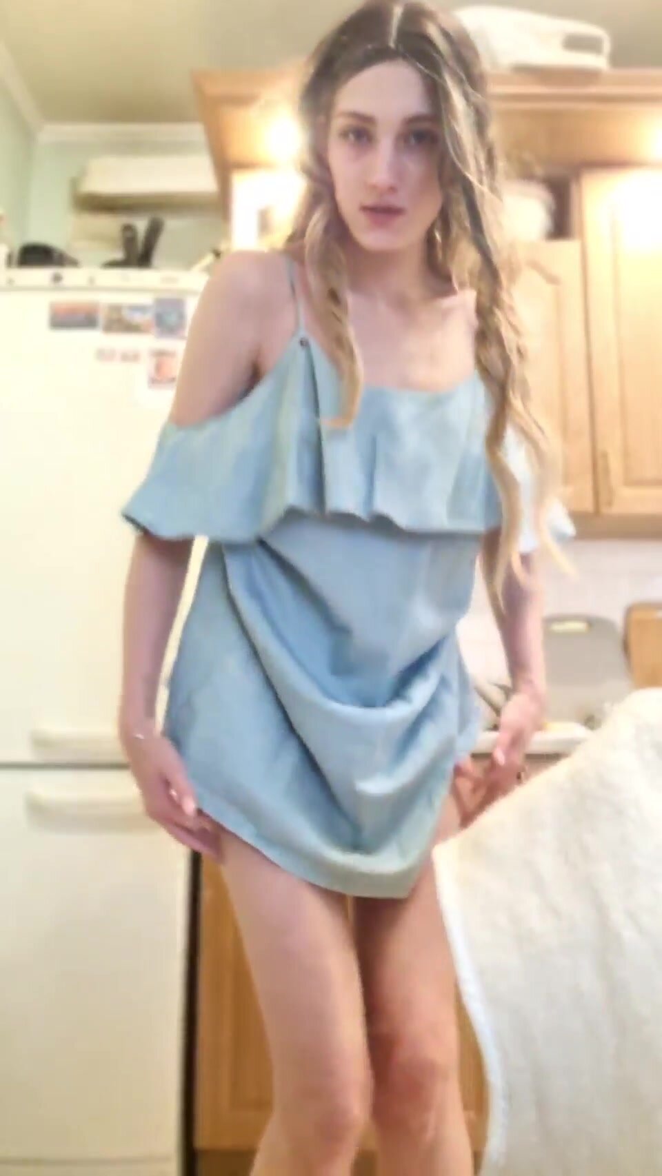 This dress is cute but I think what I have hiding under it is even cuter