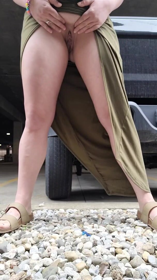 I didnt want to go in the store, so I went in the parking lot