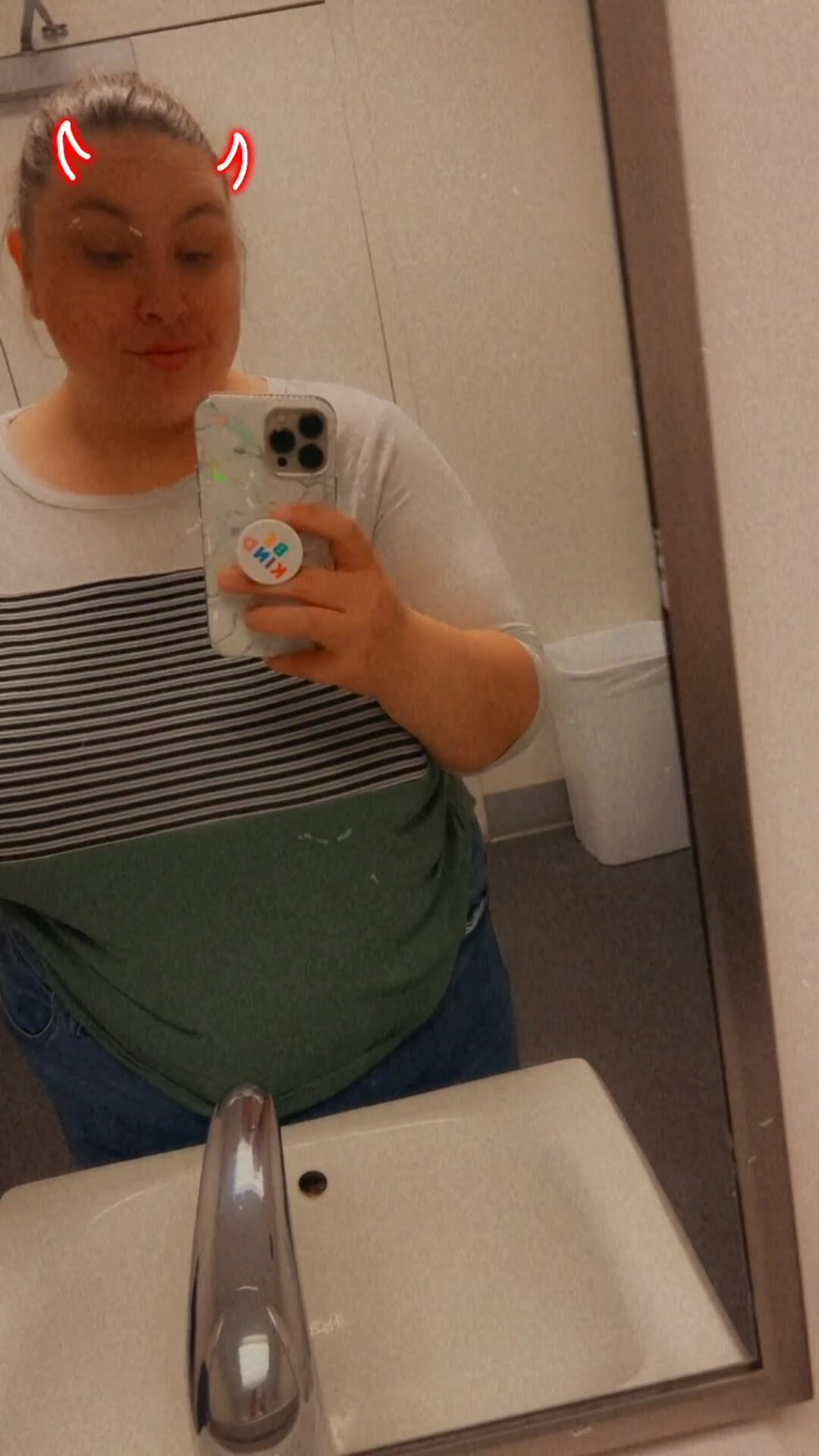 Tits out at work