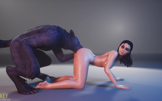 Hot 3D porn Animation: Slim Petite Brunette Hottie Gets Fucked And Impregnated By a Horny Werewolf