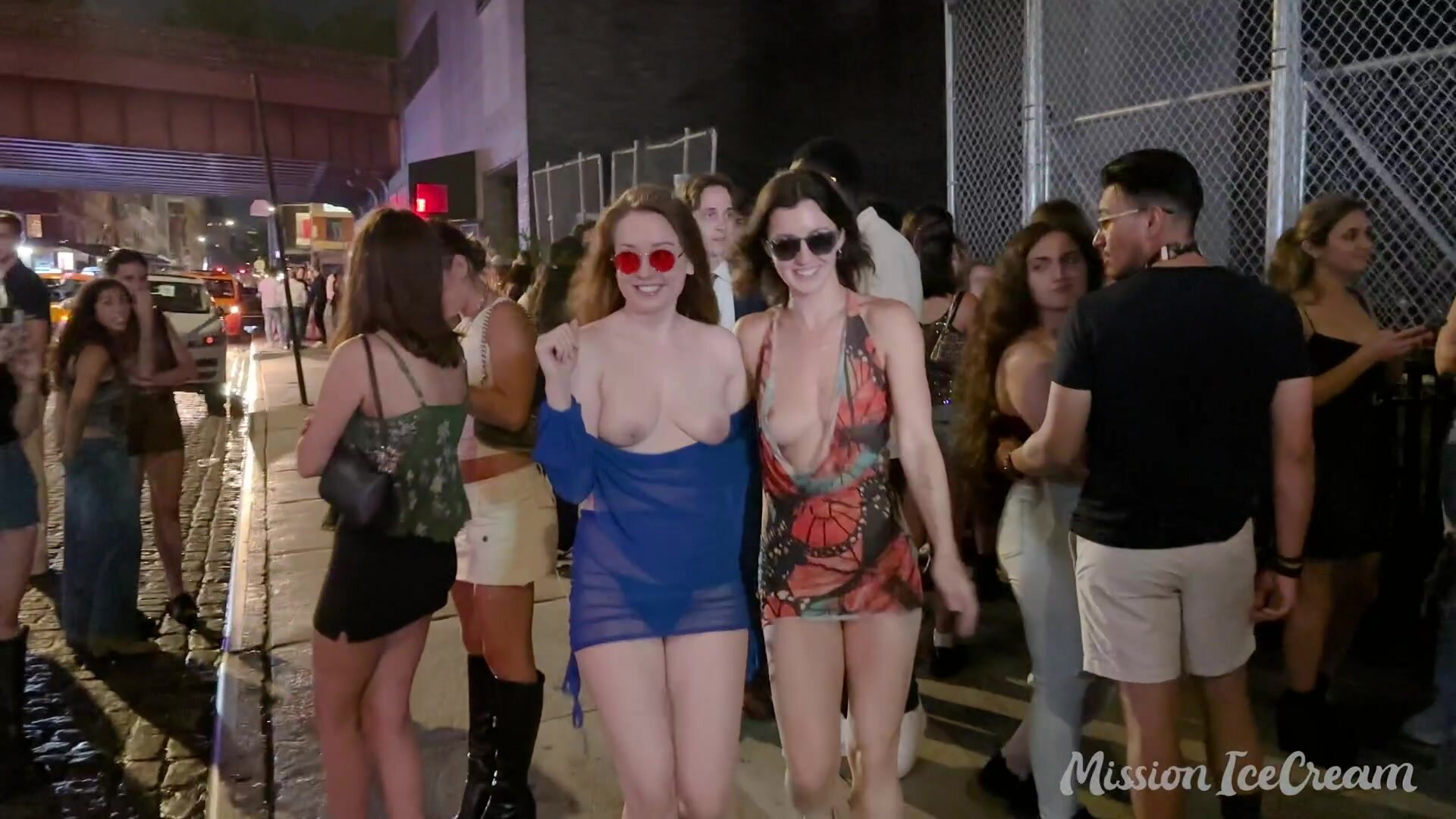 two friends leaving the club like...