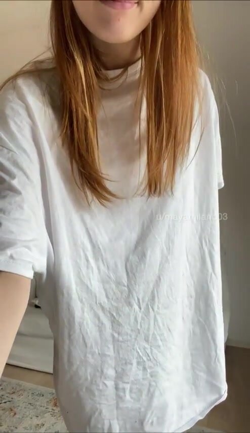 my classmates don’t know that im not wearing anything under my tshirt