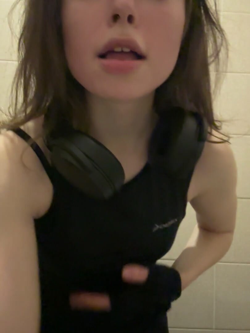 At the gym being my naughty little self