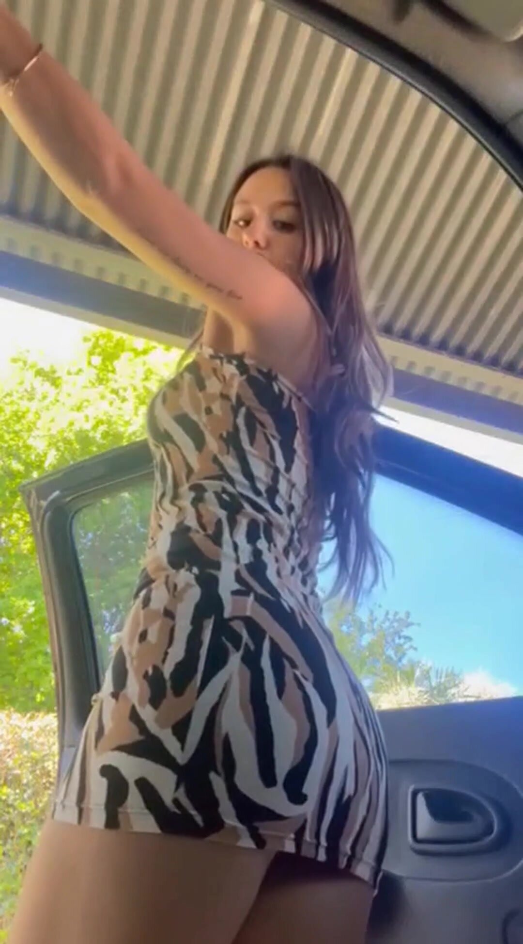 I wonder if it turns you on when I show my ass off in public