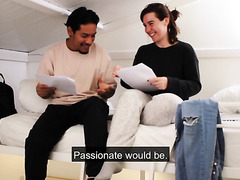 Spanish cutie fucks her roommate during exam preparations