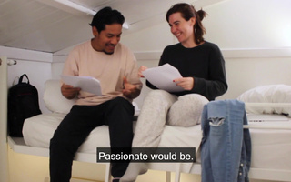 Spanish cutie fucks her roommate during exam preparations