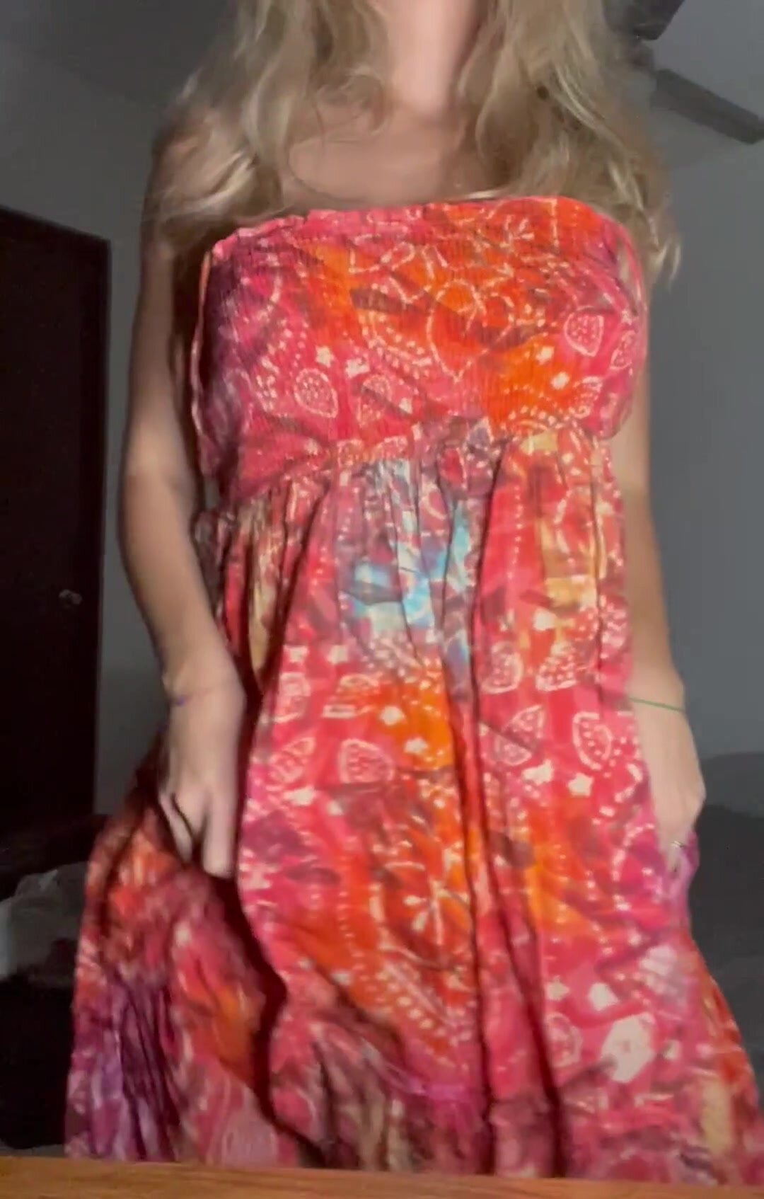 I like a dress that’s easy to lift for easy access