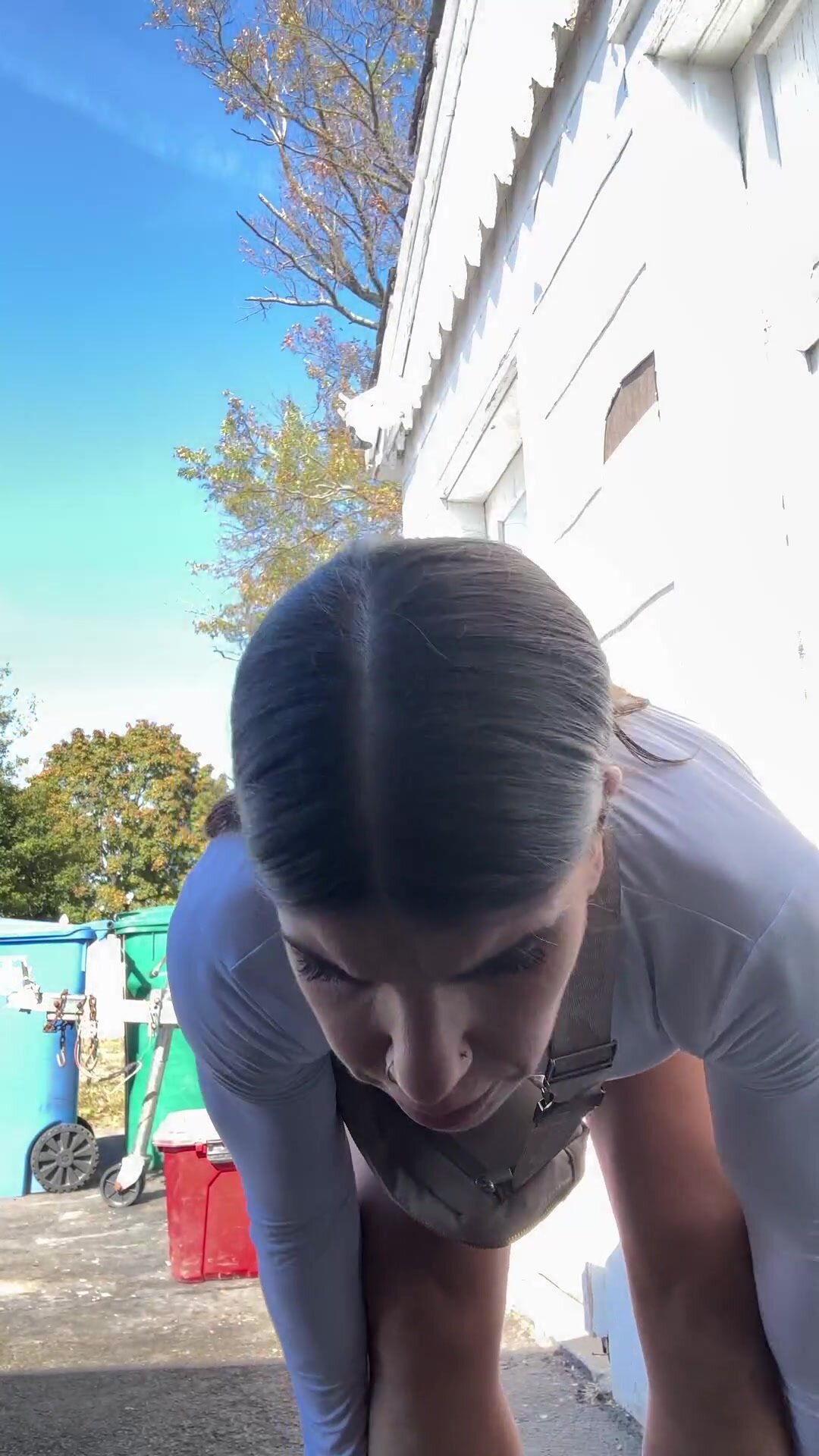 Pissing up the driveway