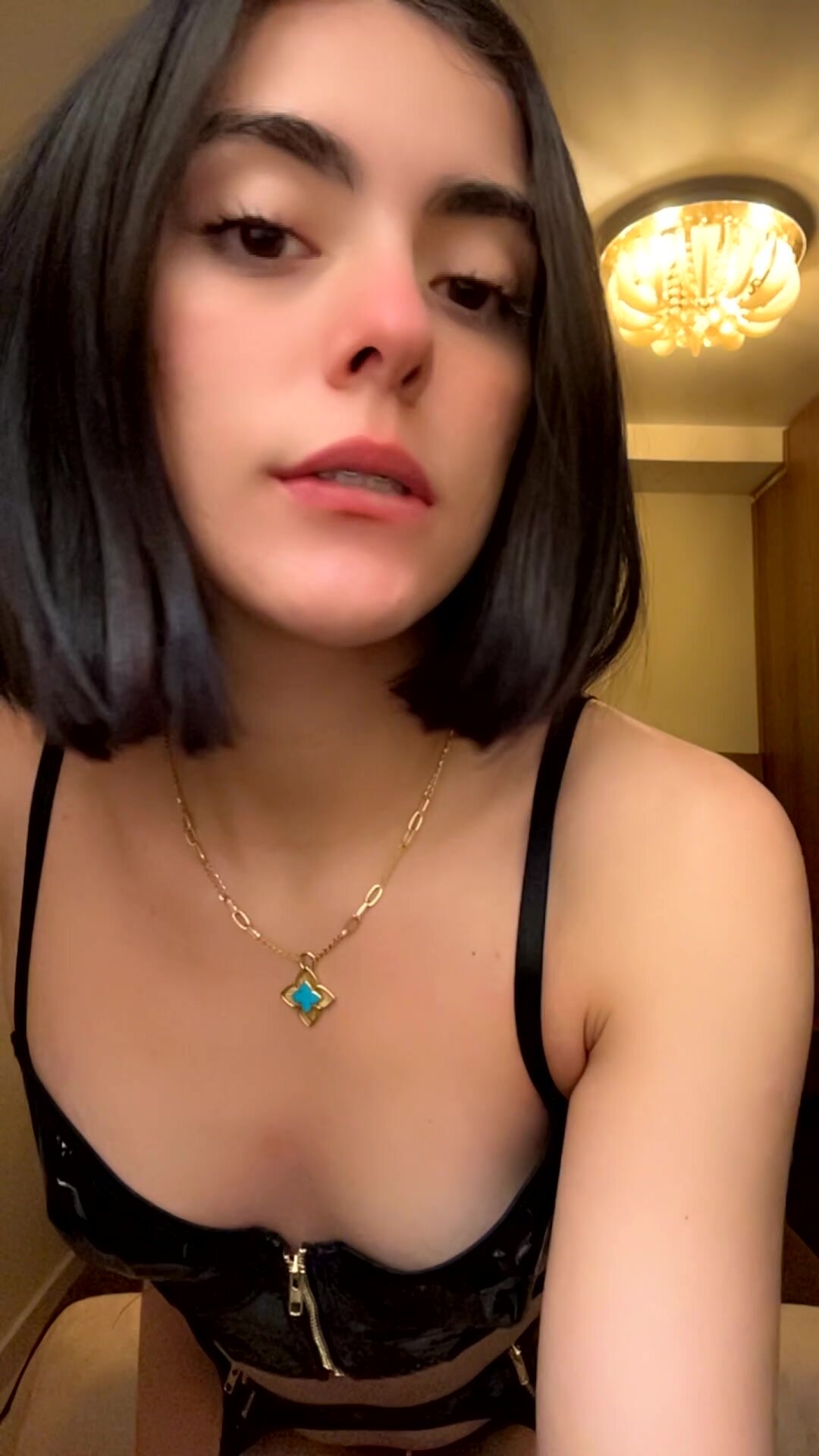 Showing my tiny titties for you