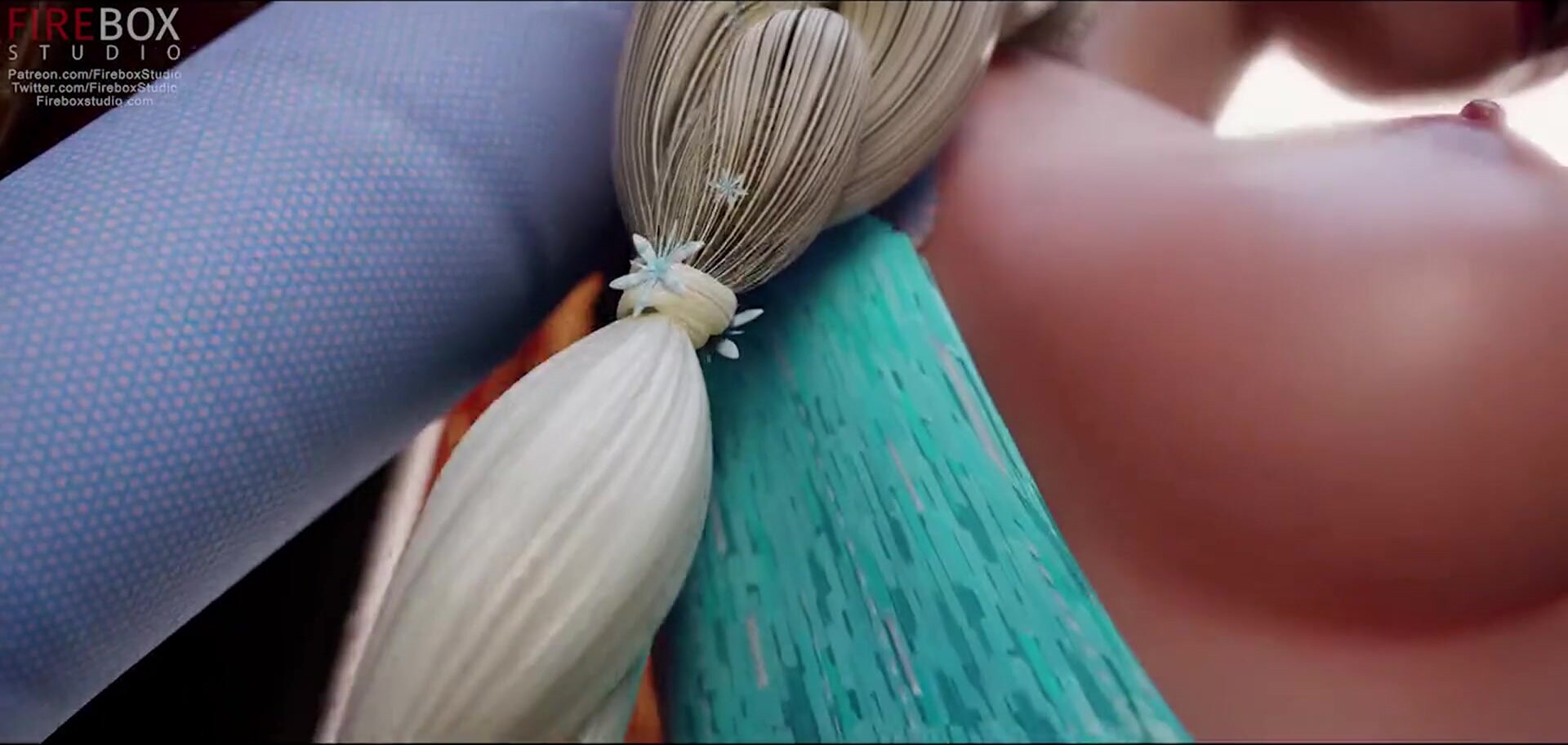 Fucking Elsa's tight ass with creampie