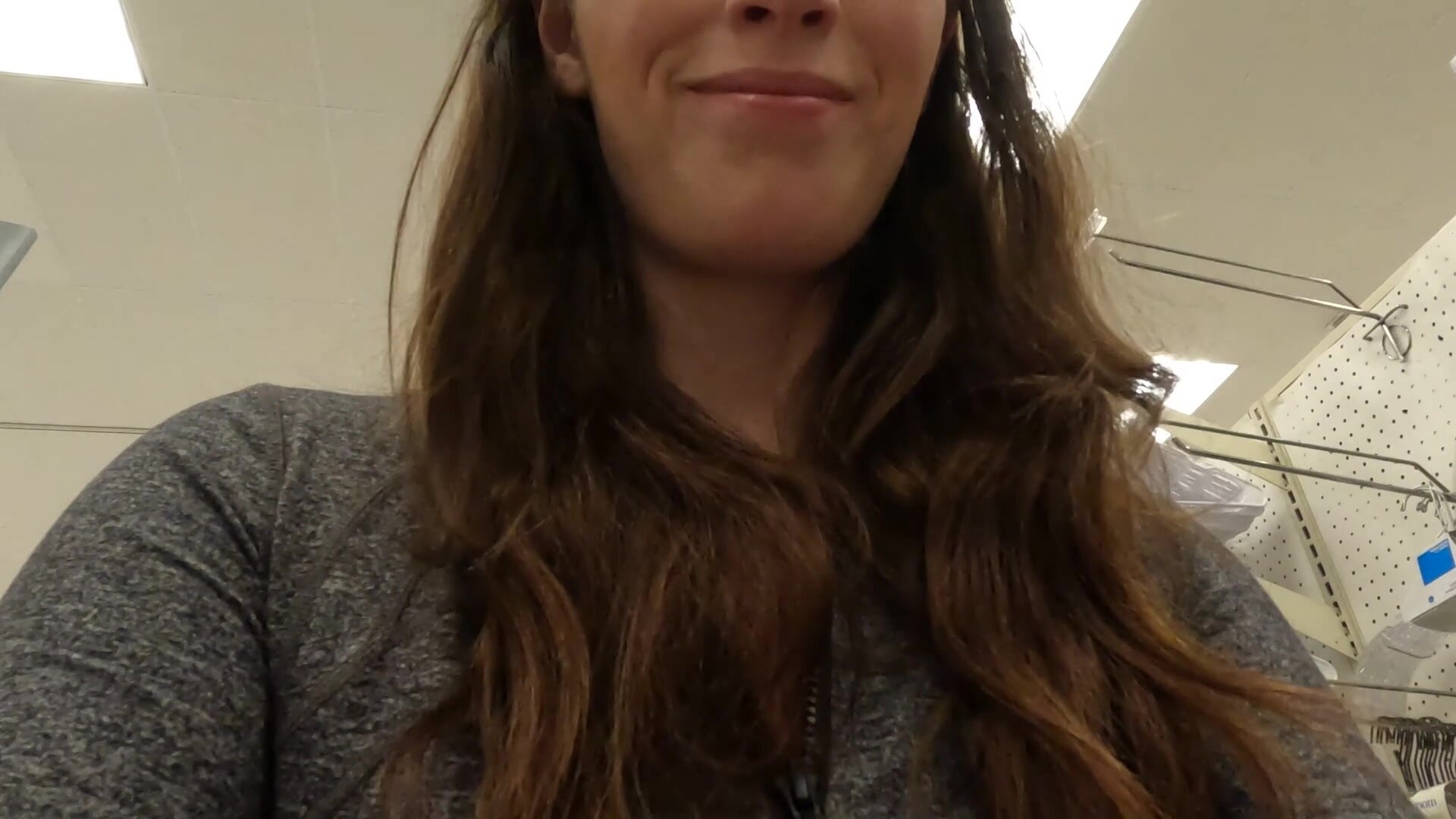 a reveal in the middle of the supermarket