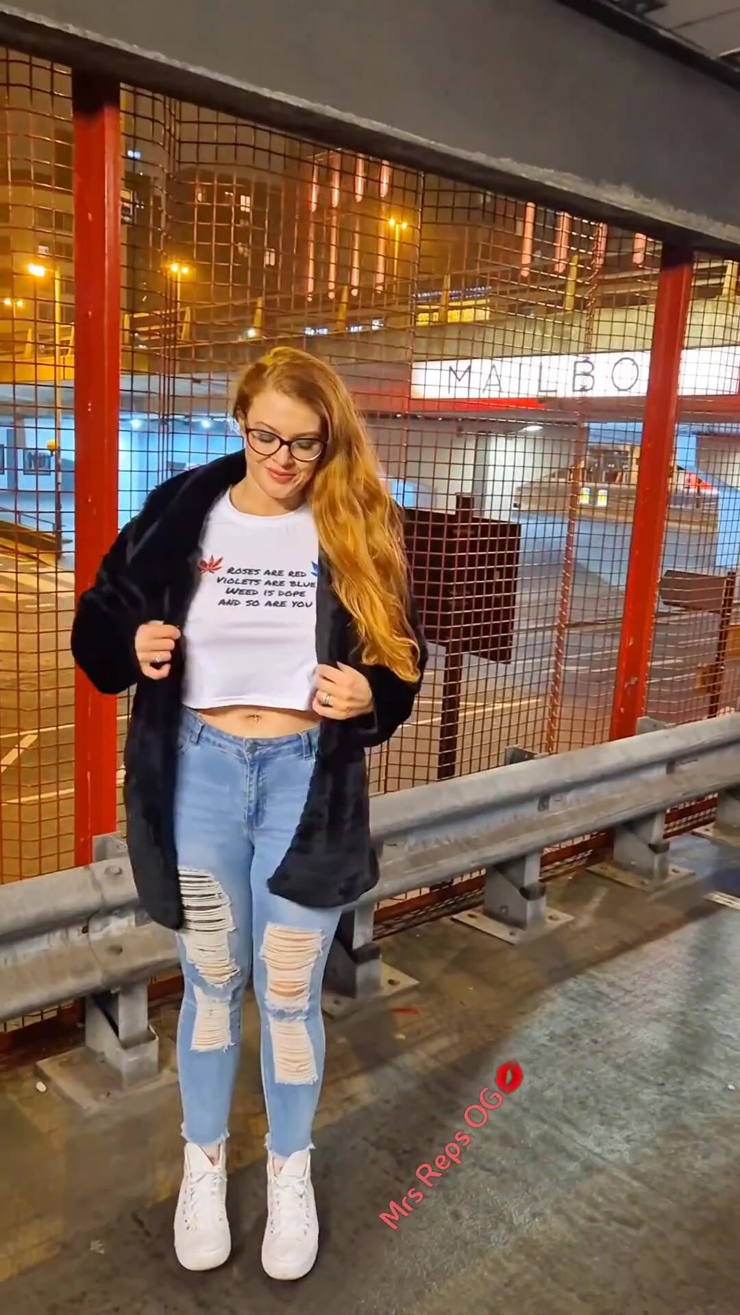 Flashing in the car park