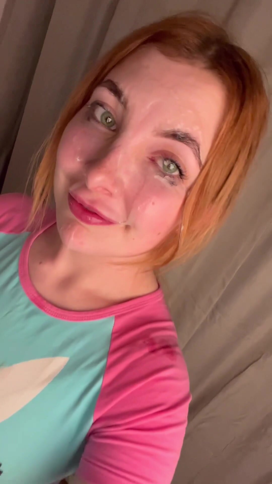 Pretty in pink, prettiest in cum!