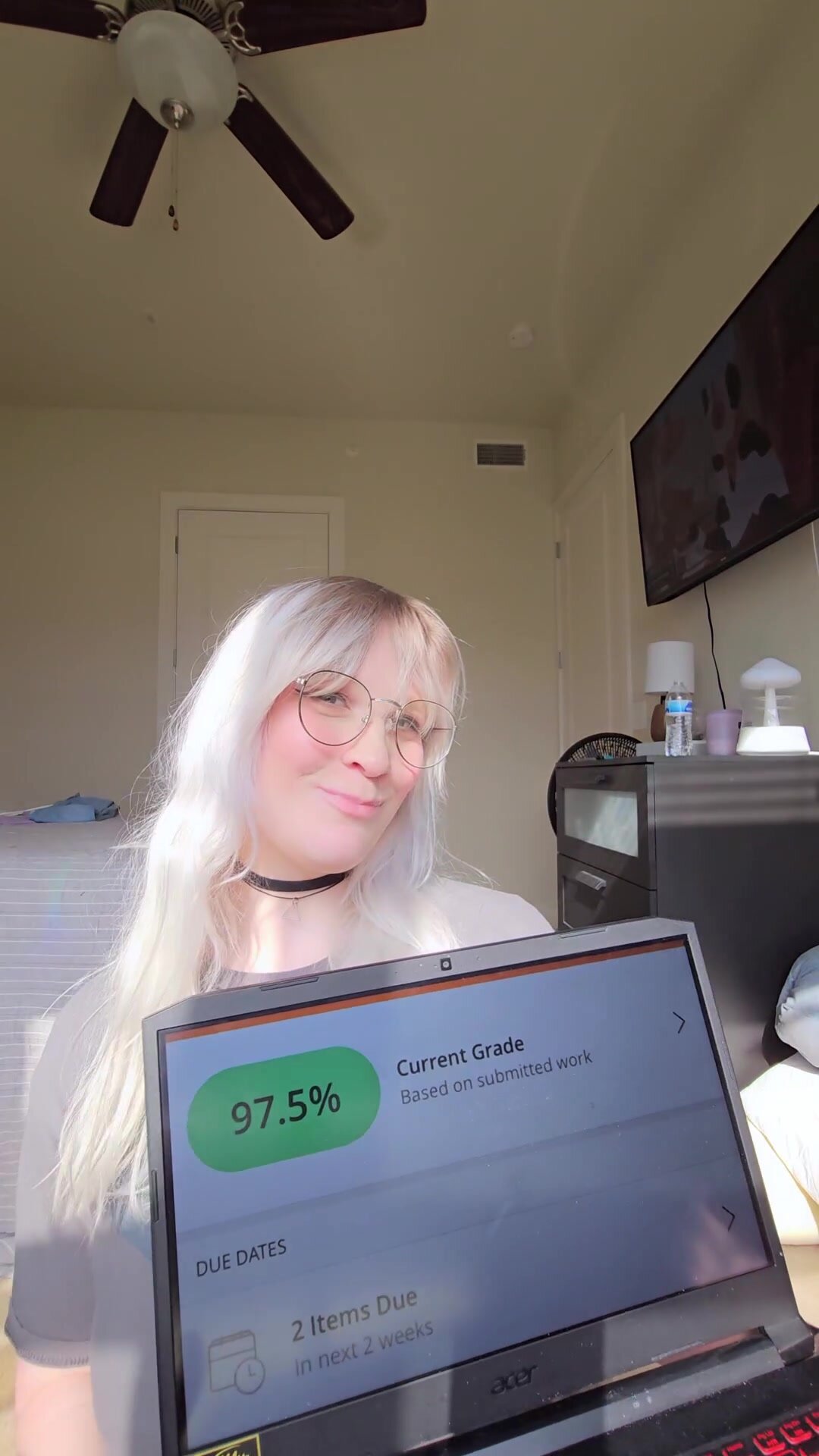 I gotcups and A grades!