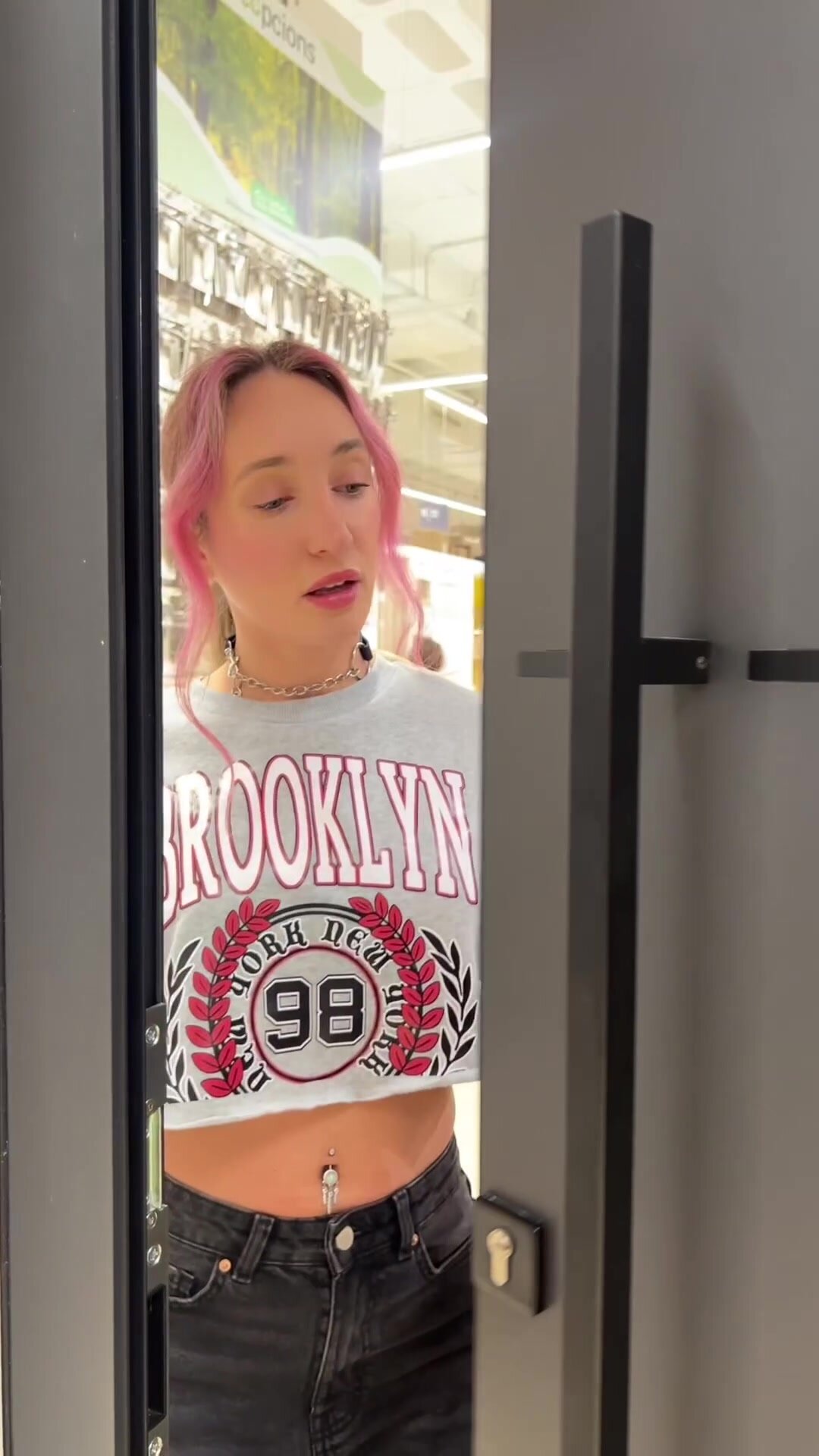 My nipples came out the moment that door opened