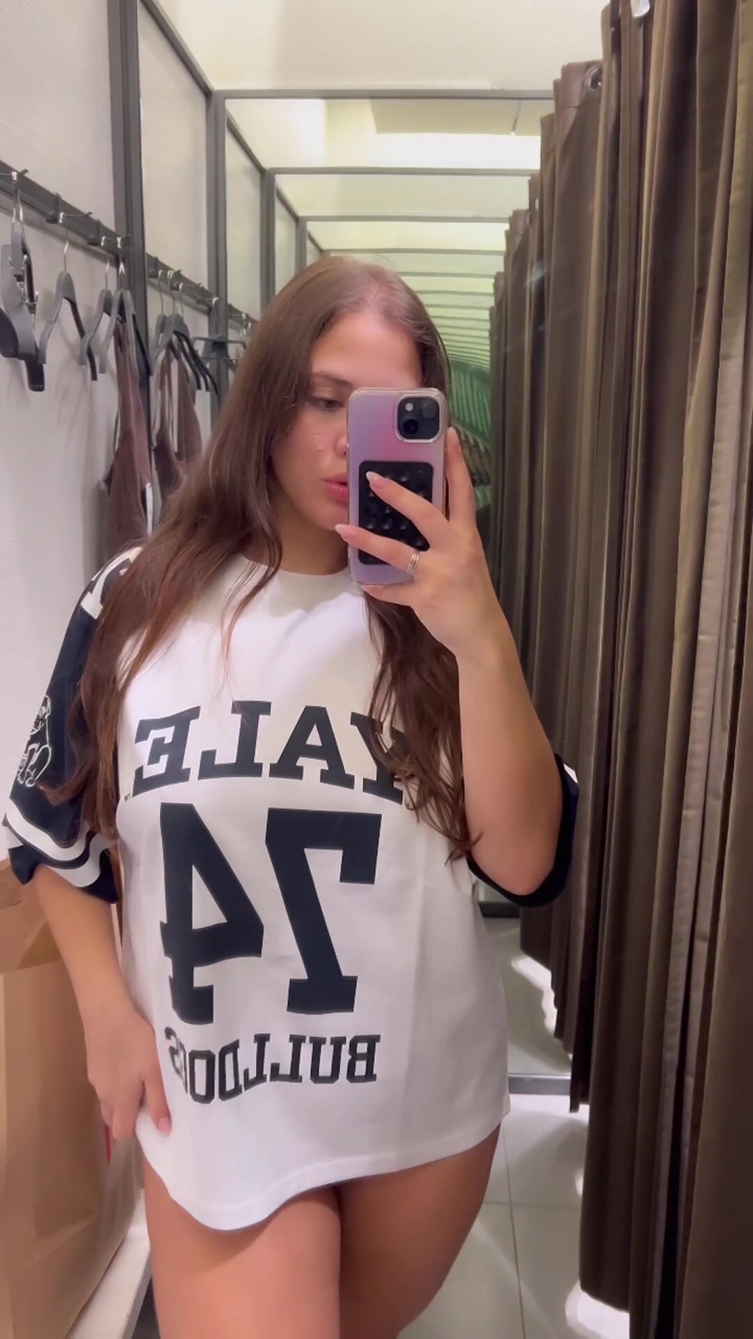 I always get naked in changing rooms and love it