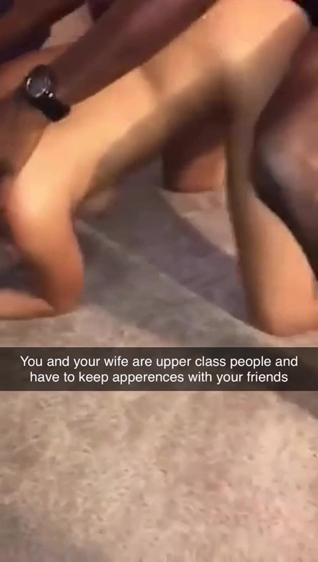 You have to keep appearances