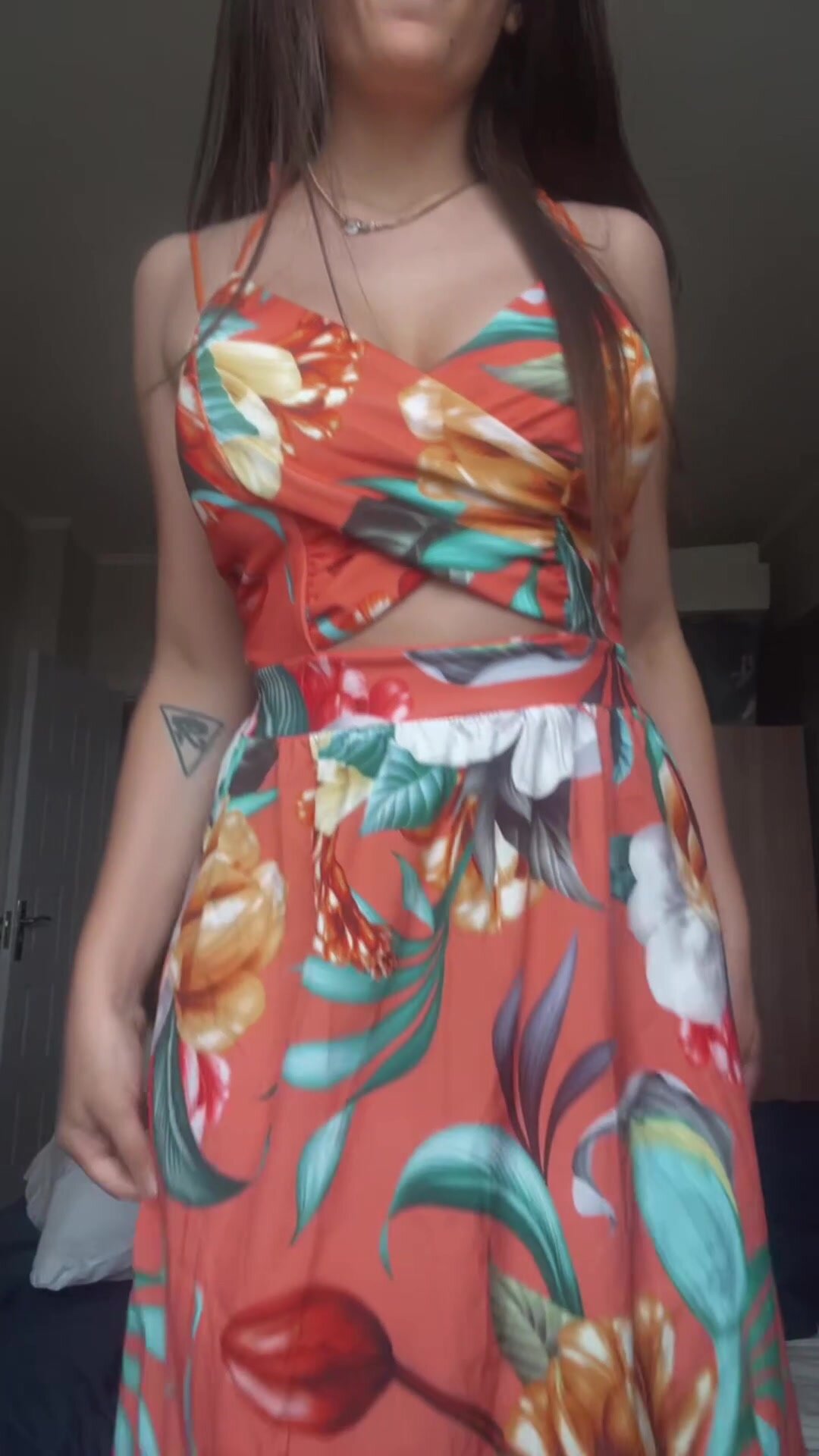 Summer dress on off