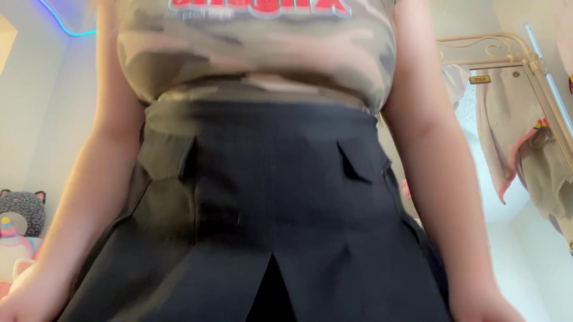 Flashing you!! No panties under skirts is my favorite rule