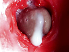 Mini-camera In the Butthole: Intense Anal Orgasm With a Creampie Is Shown From the Inside