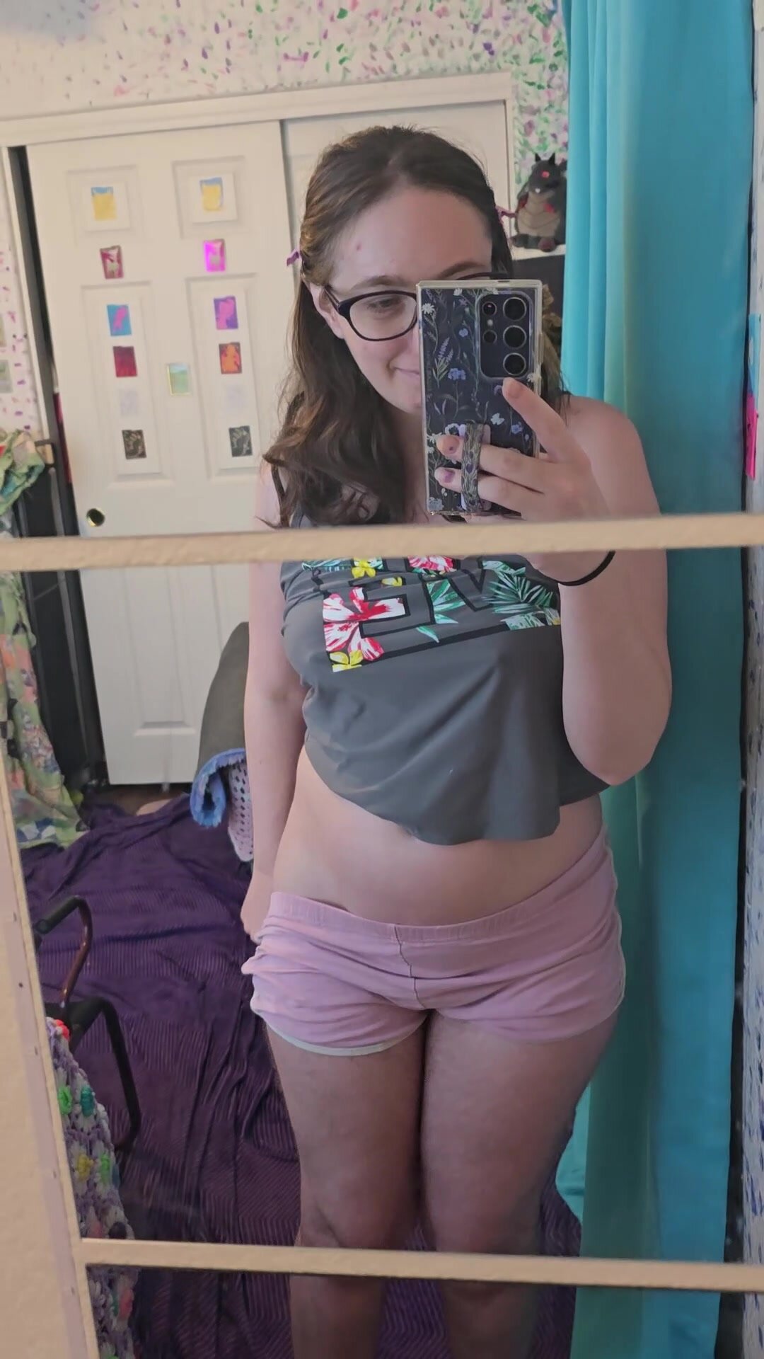 Let me get the shorts off real quick