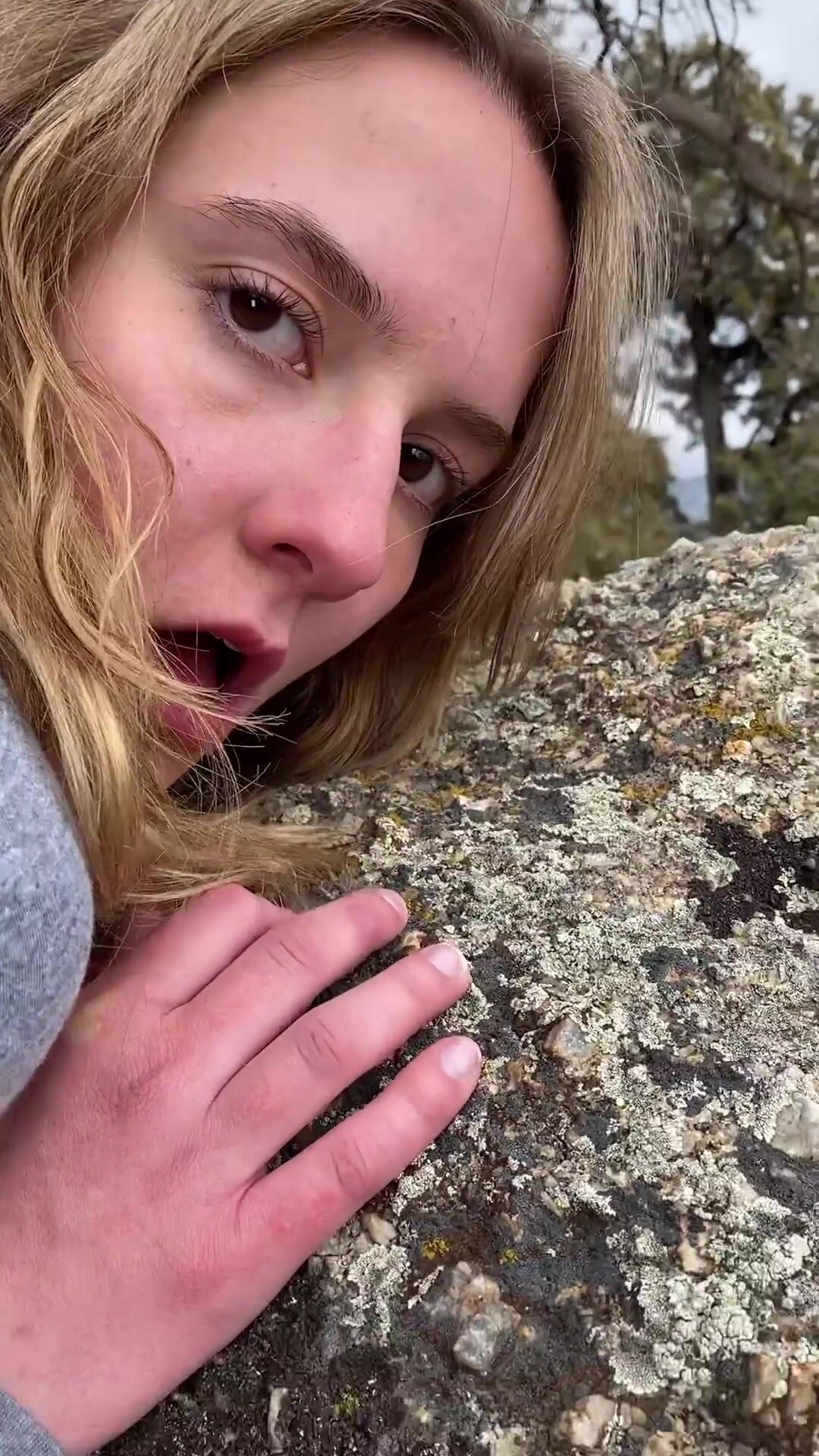 Me and my step dad went out on the trails to hide from mom