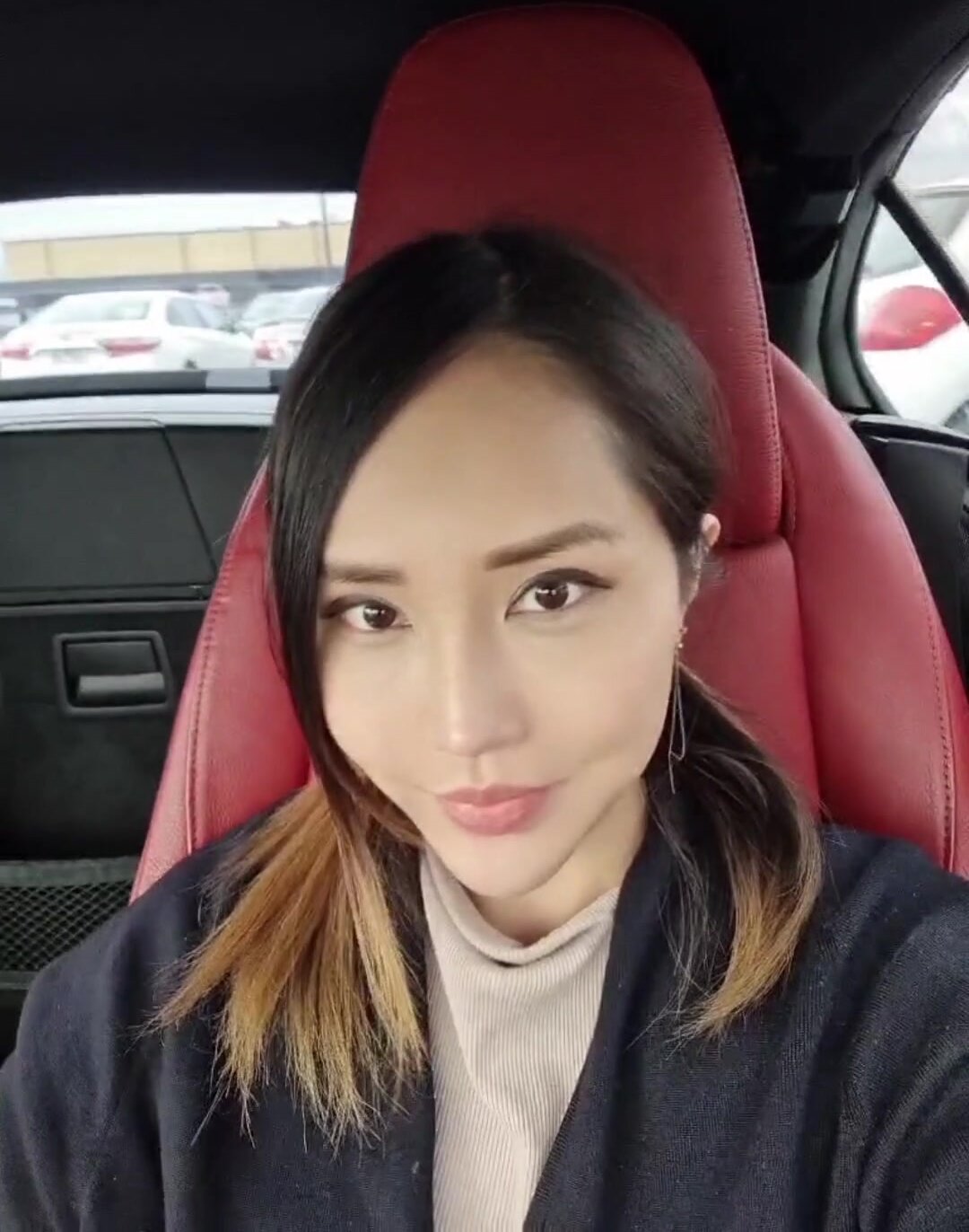 Small car, small asian, big tiddies ;)