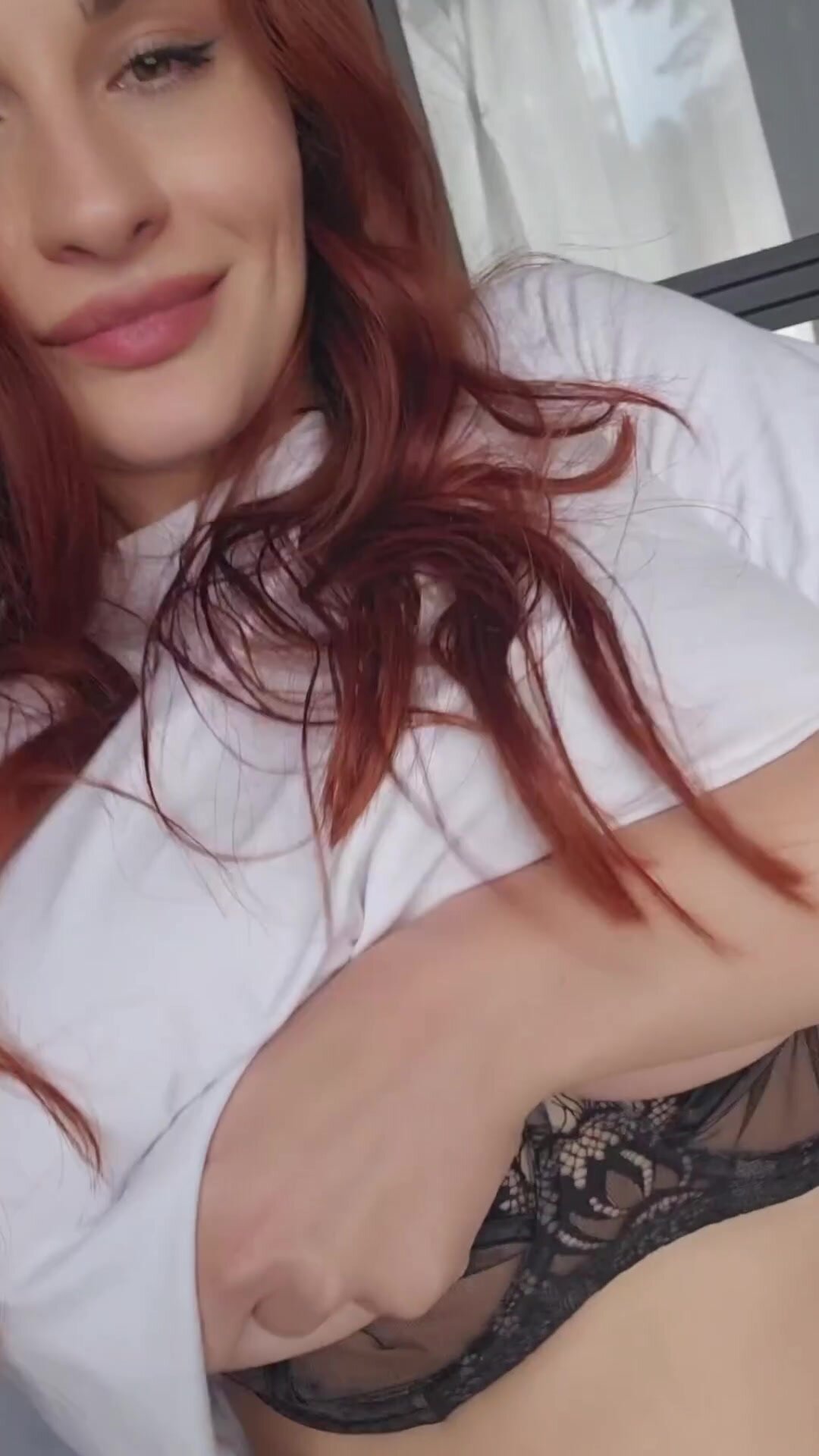 Stacked milf revealing a bouncy pair