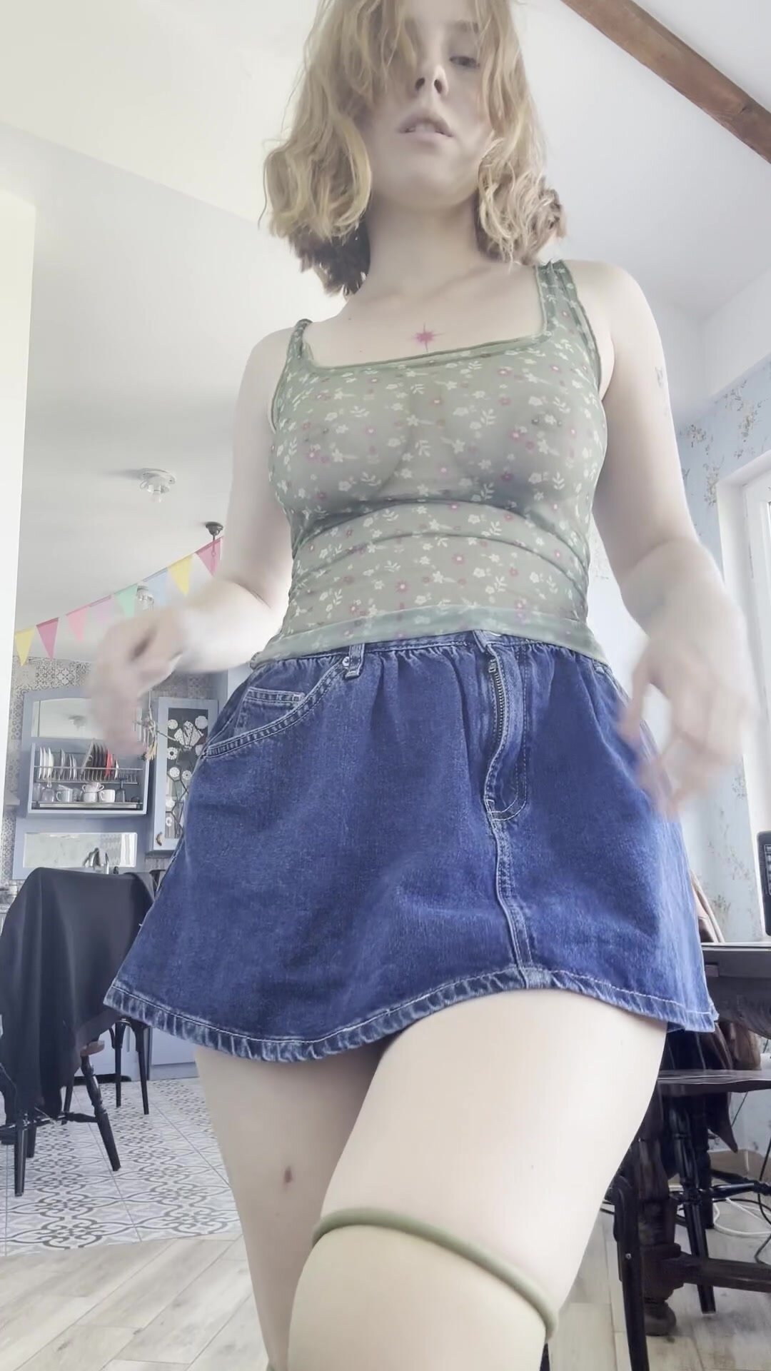 Like a cat ready to pounce