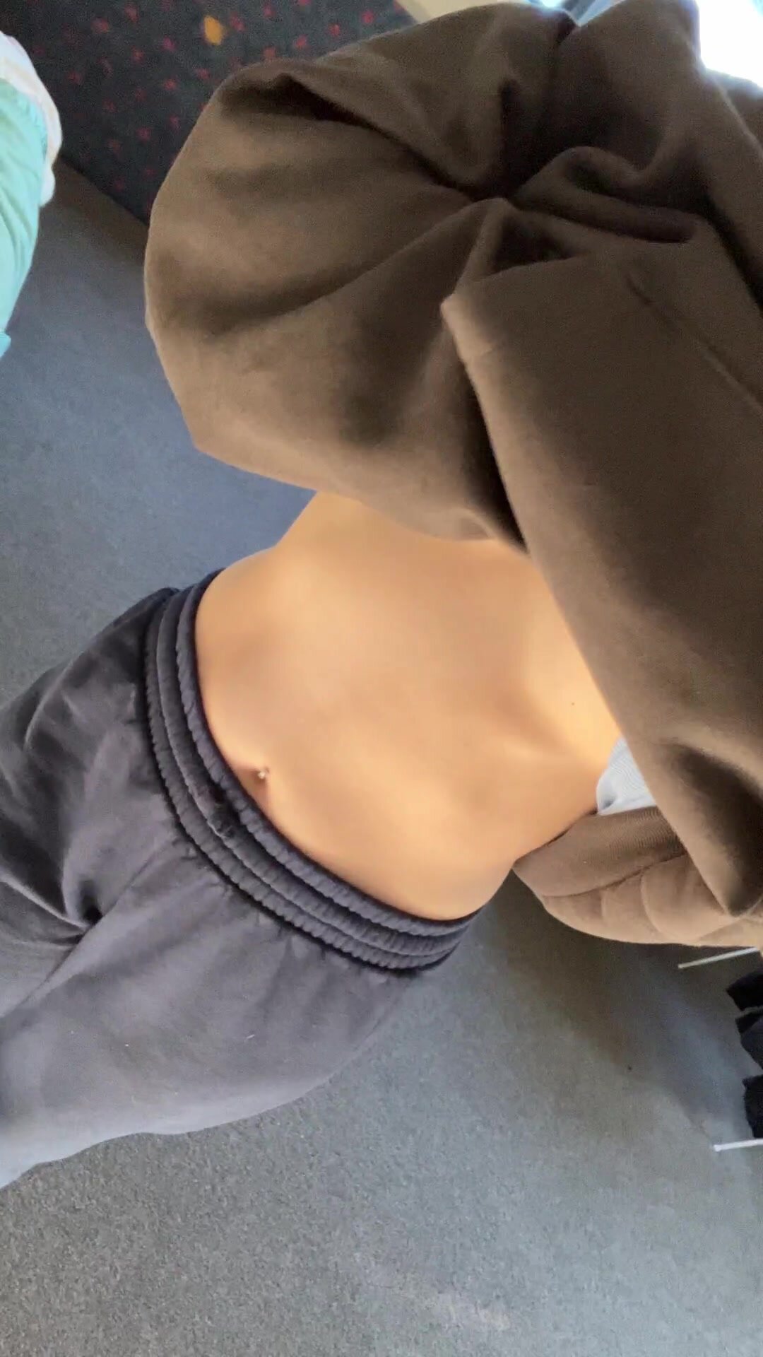 Flashing my tits for everyone to see