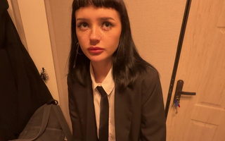 D grades at school meand degrading dick in her mouth. She willd do better next time