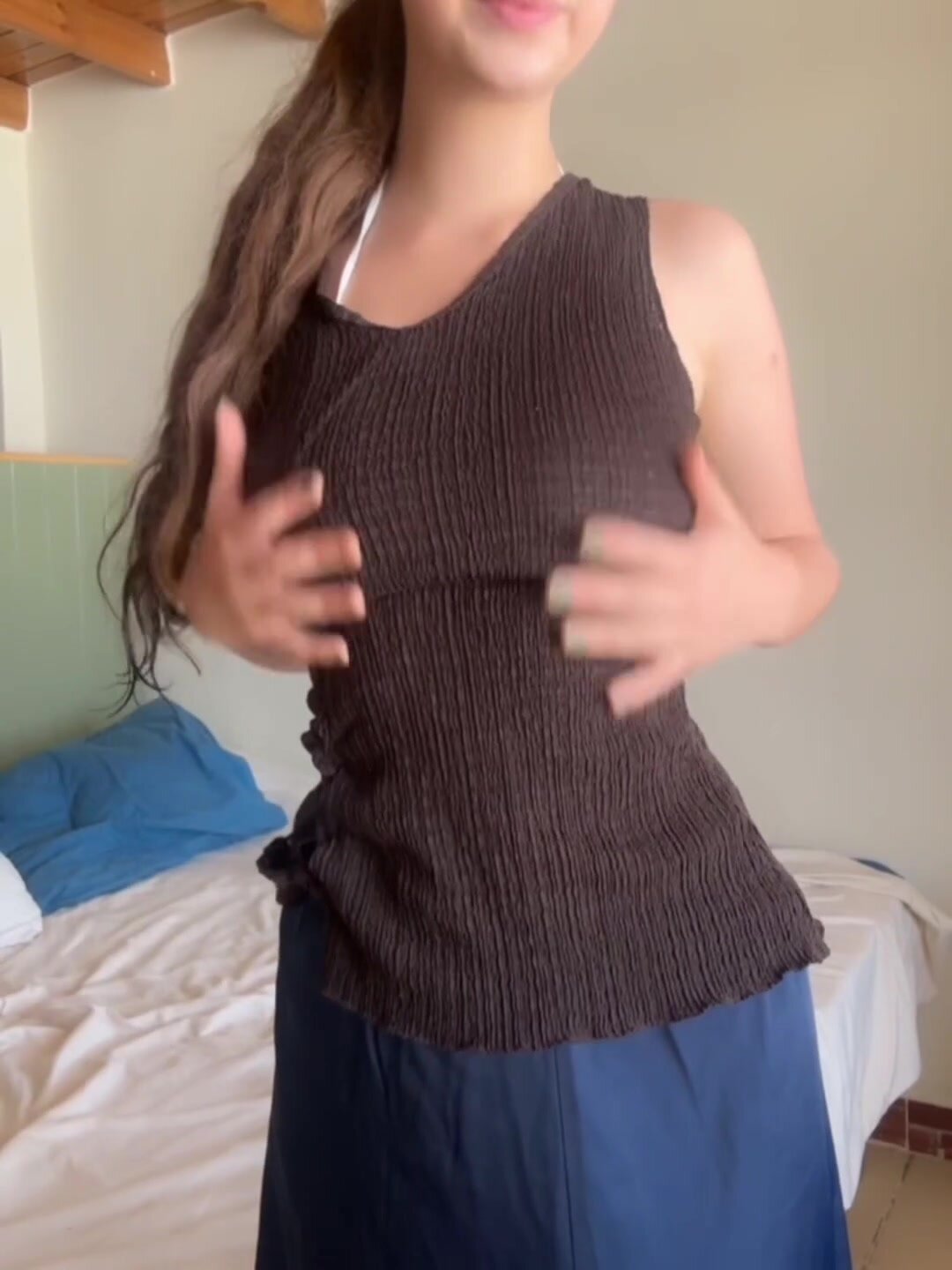 I like my beach outfit but I usually actually prefer going to the beach naked