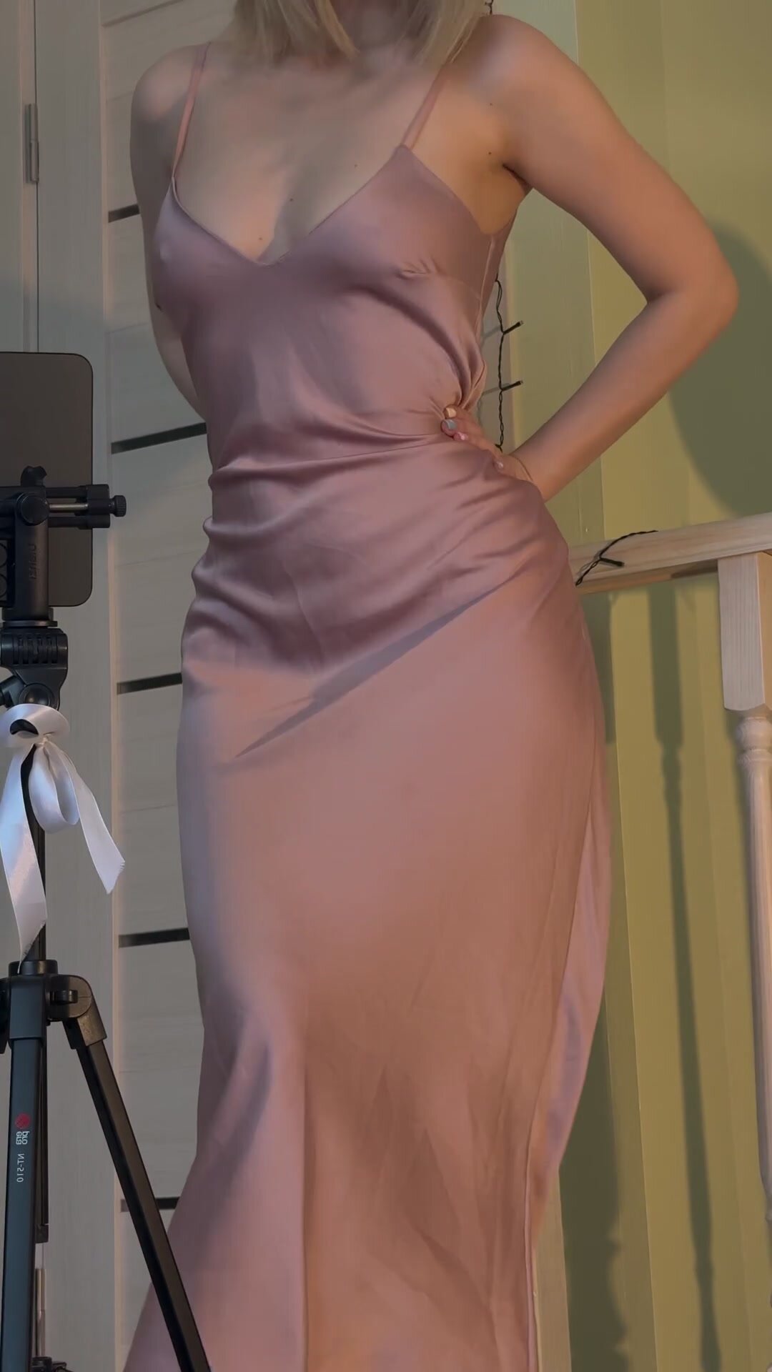 With a little dance!