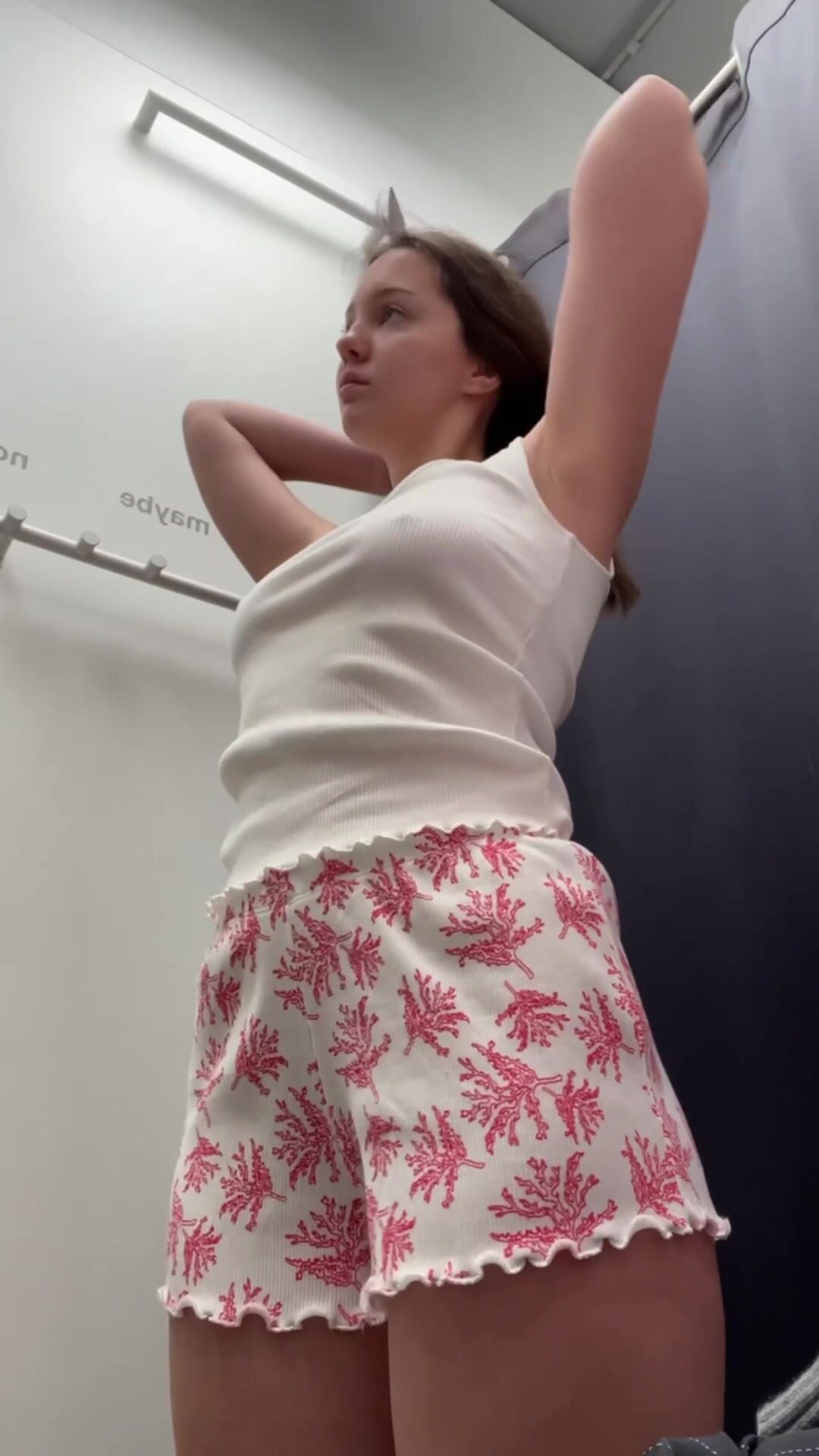 Cute try-on turns into something extra