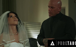 Hot Penelope Reed didn't know there was a bizzare tradition in her groom's stepfamily