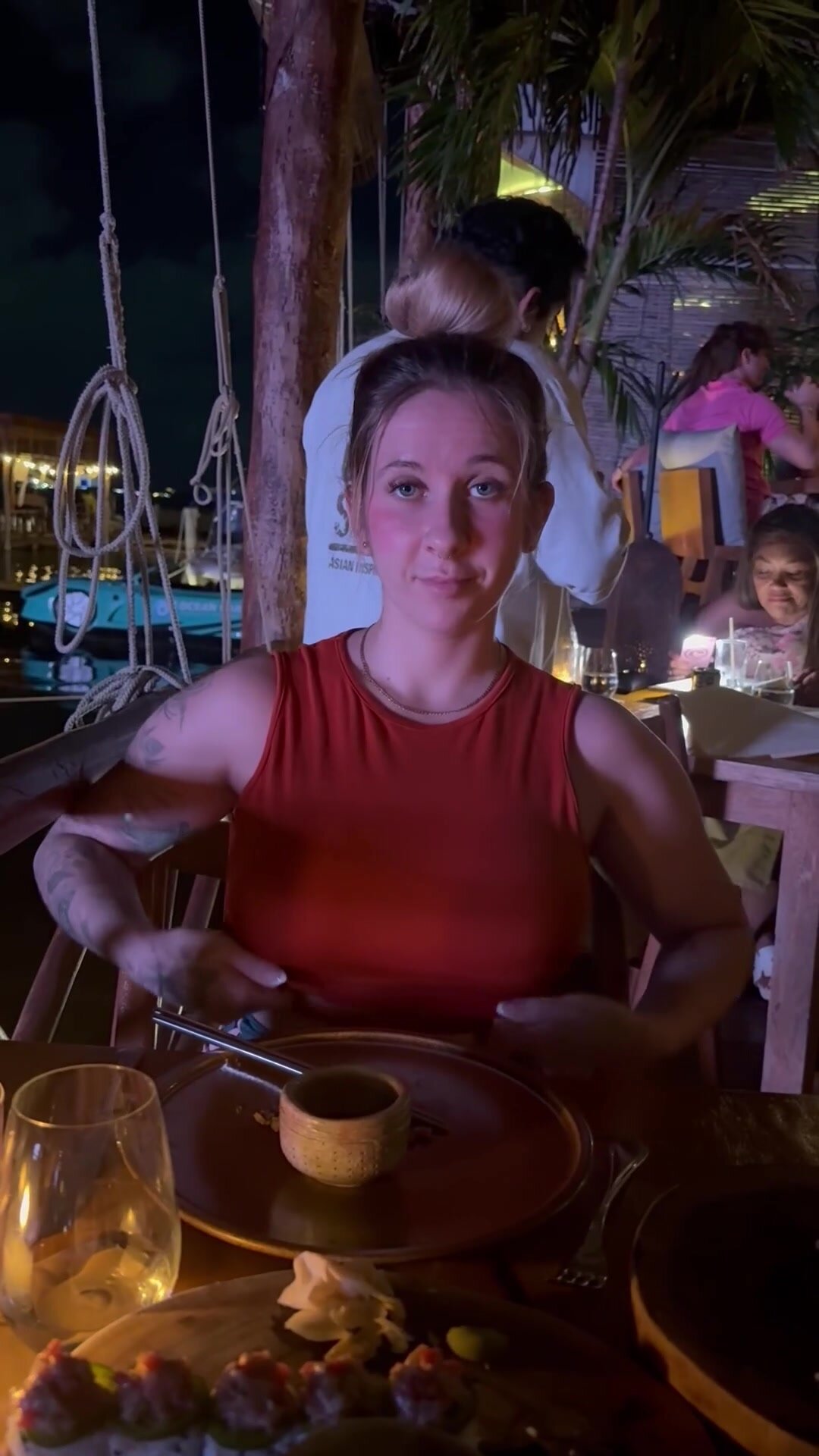 Showing off at dinner ;)