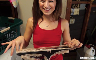 Amateur girl just can not resist her stepfather. She is doing everything he say