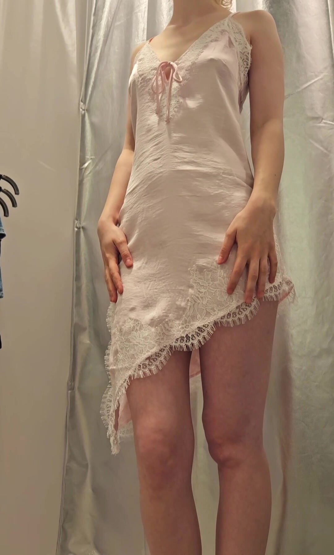The dress is beautiful, of course, but somehow it looks even better without it