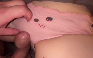 I use my sex doll to cum when rubbing my dick against my virgin stepsister's pussy