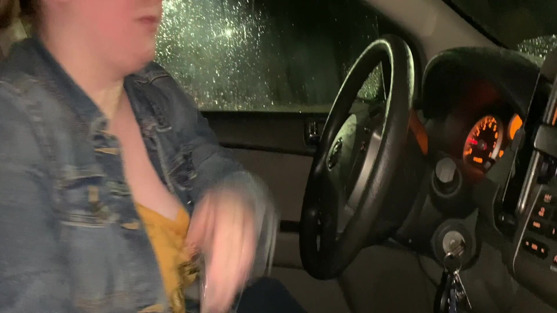 Pulled over on the shoulder just to get some dick in my mouth