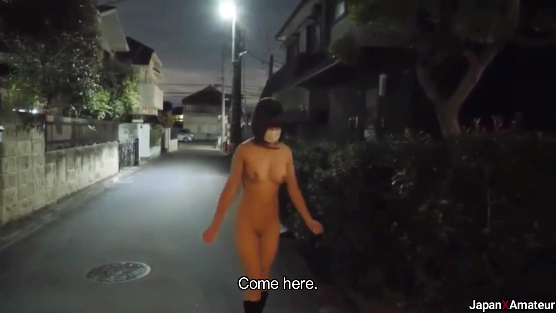 Amateur Japanese Girl Walking Around Naked Outdoors Before Getting Fucked