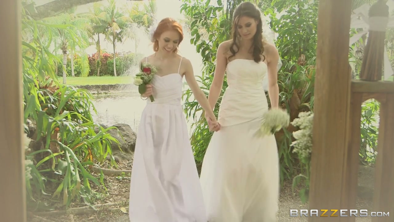 1280px x 720px - Just married lesbians Dolly and Kymberlee have first wedding night