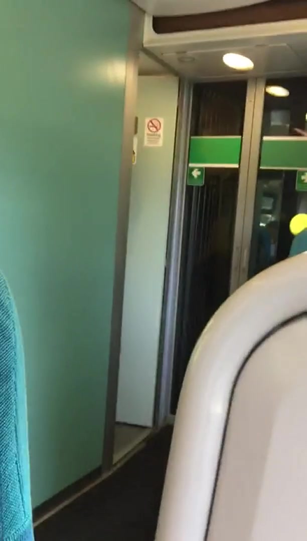 Happy Embarrassed Titties on The Train