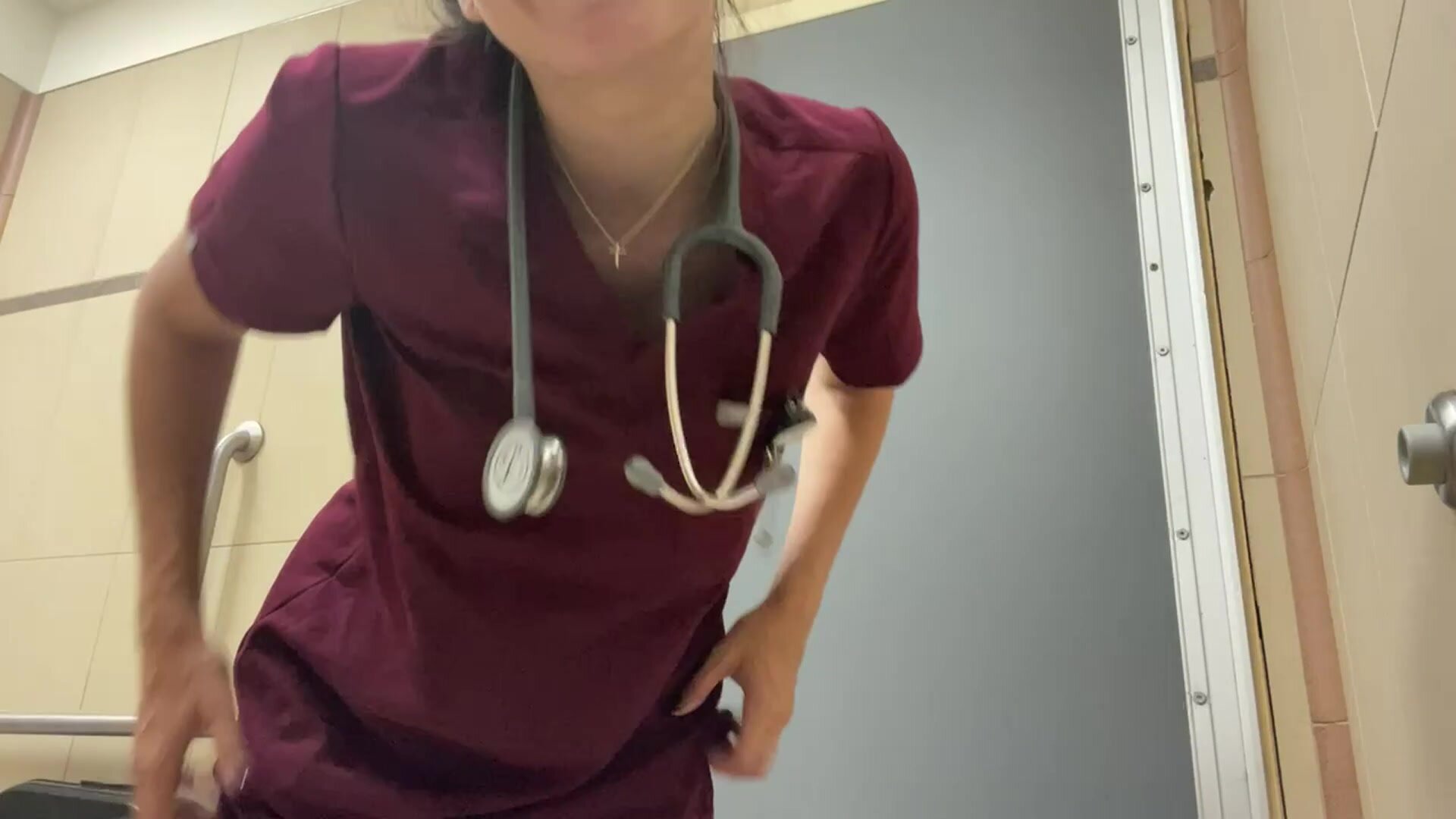 I know you wanted to see what’s under your nurses scrubs