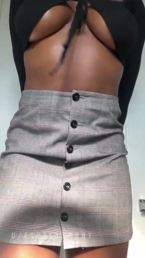 Can I keep the skirt on while you fuck me?