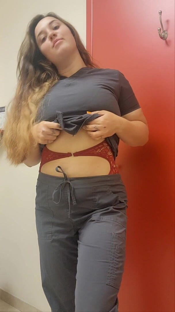 I love to imagine all the sexy outfits my clients may think about me hiding under these scrubs