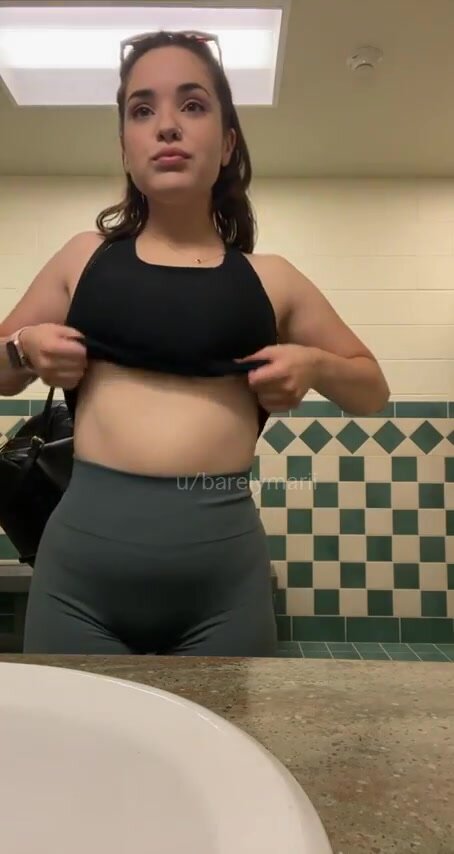 Sweaty after my workout ;)