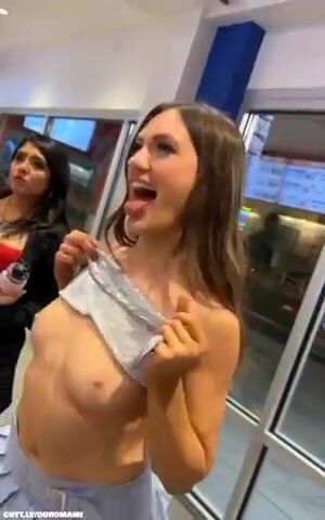 Flashing at white castle